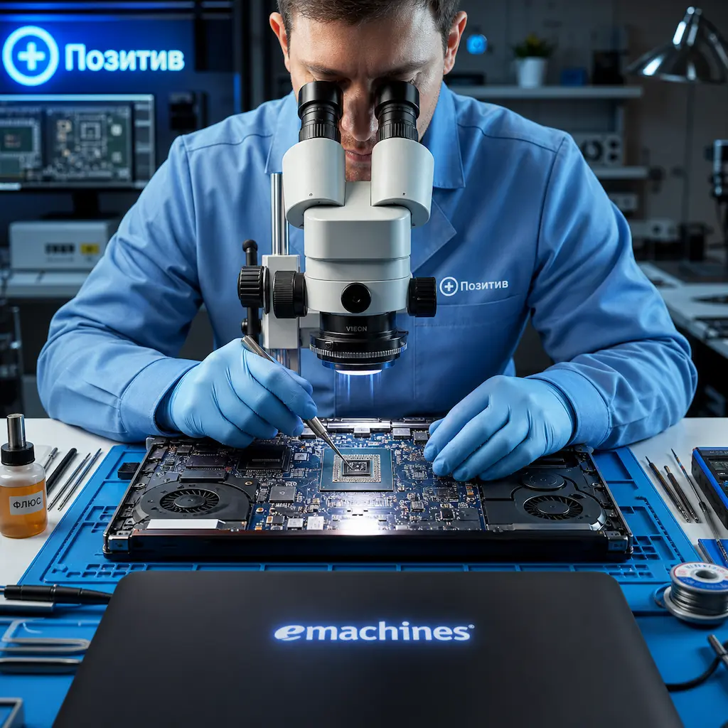 Замена видеокарты ноутбука Emachines в Жигулёвске