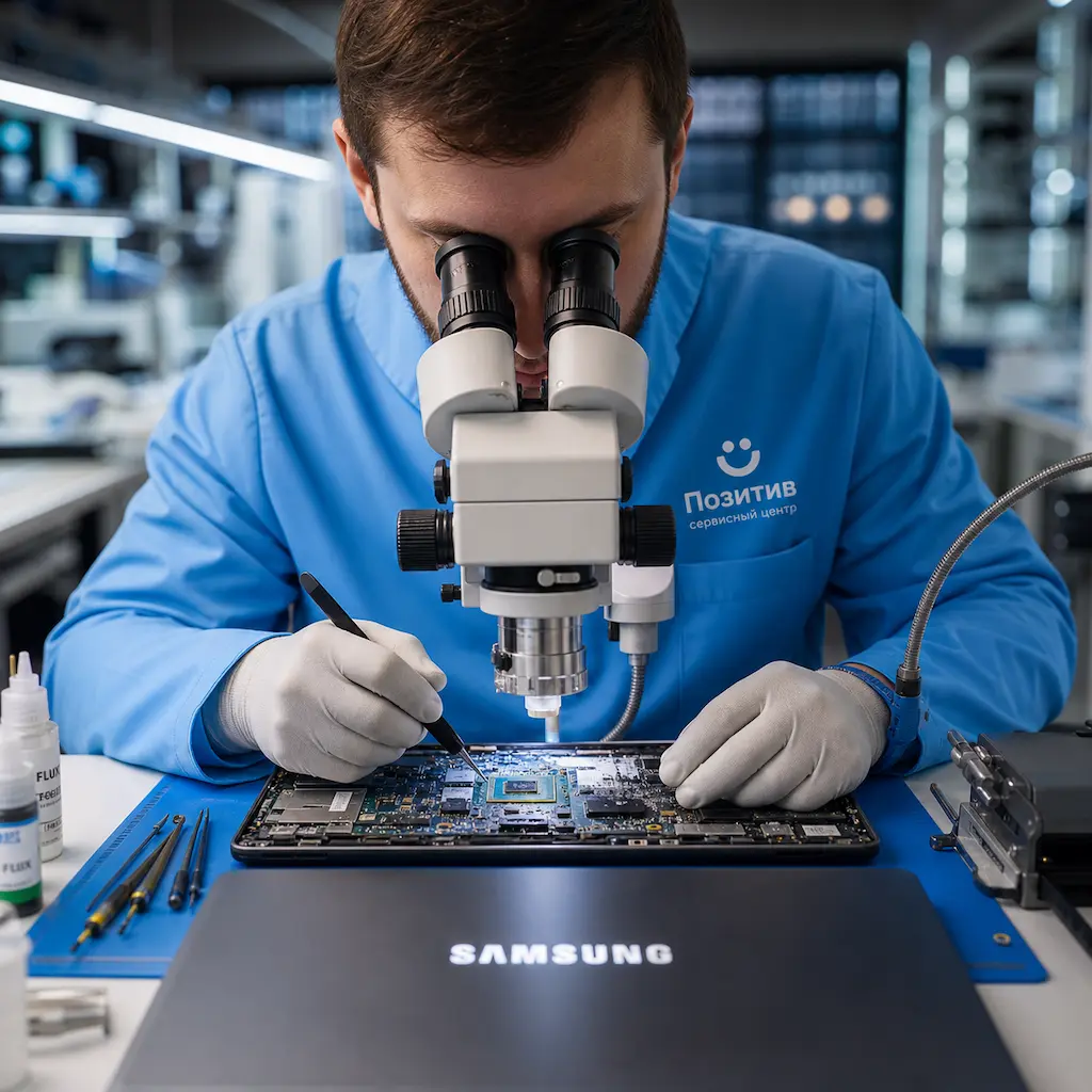 Замена видеокарты ноутбука Samsung в Жигулёвске