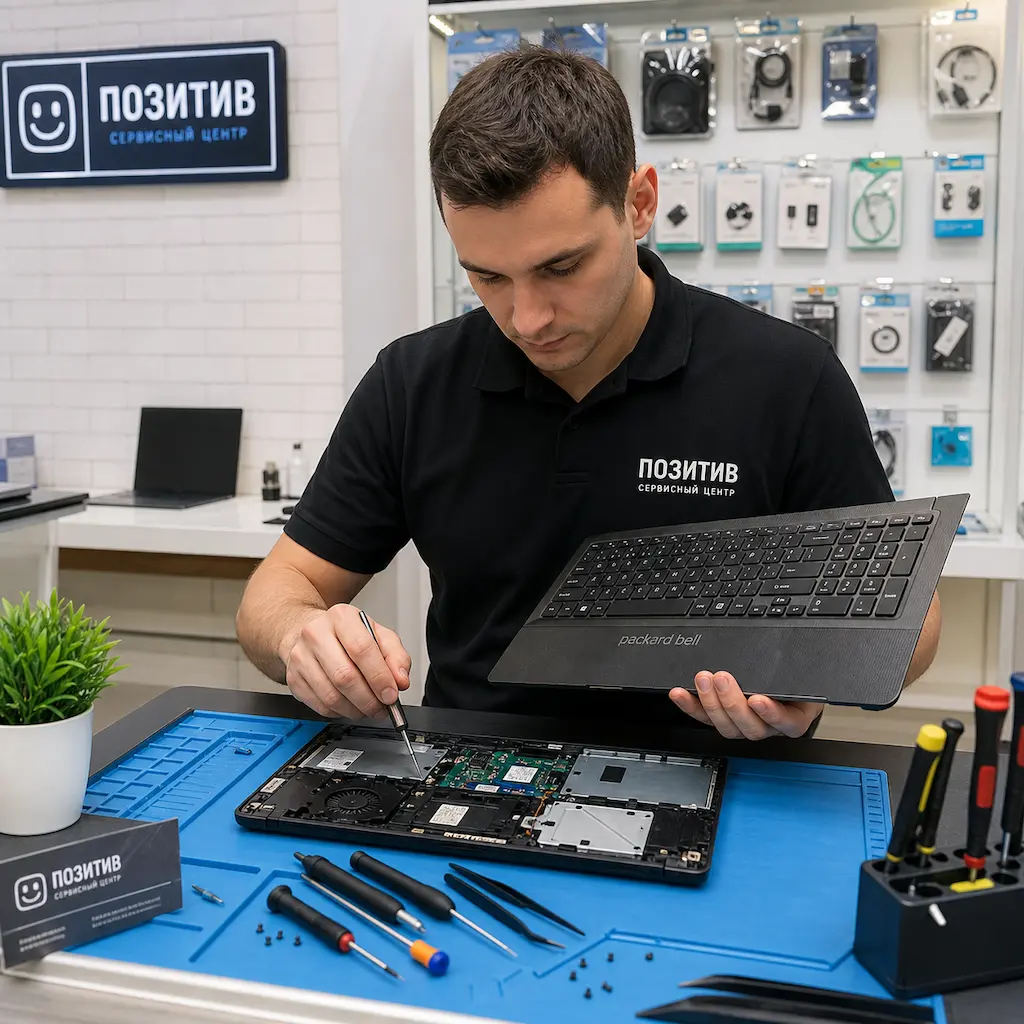 заменить клавиатуру на ноутбуке Packard Bell в Жигулёвске