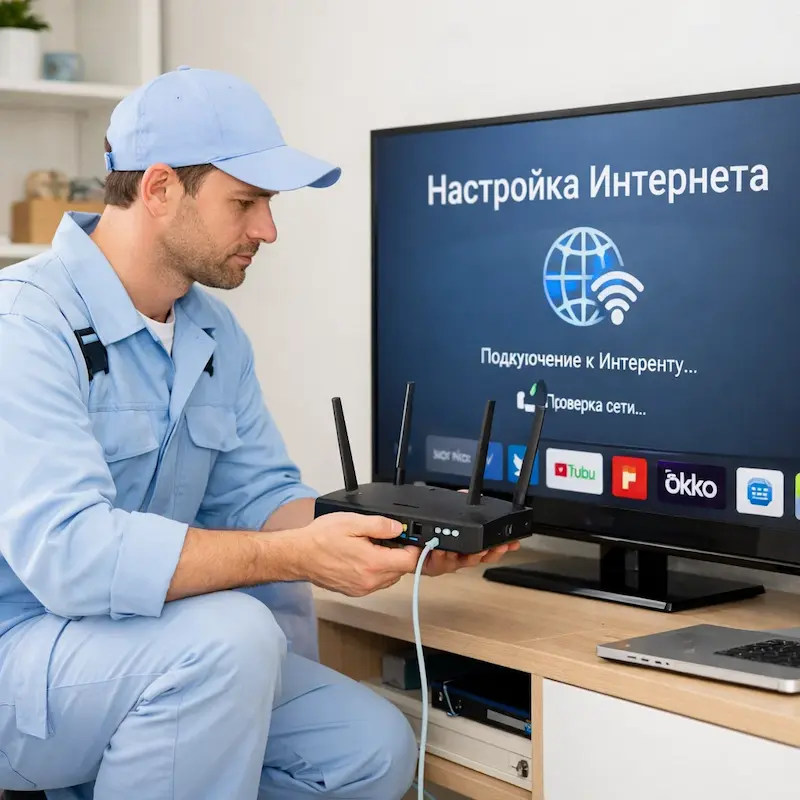 Настройка интернета на телевизоре в Жигулёвске