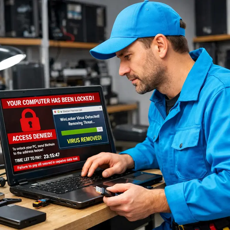 Поможем разблокировать компьютер и ноутбук в Жигулёвске